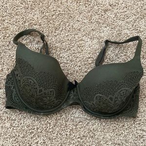 Gorgeous olive lace overlay VS bra